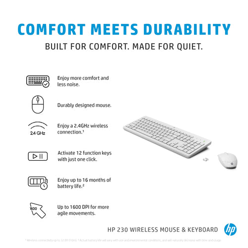 HP 230 Wireless Mouse and Keyboard Combo HP 230 Wireless Mouse and Keyboard Combo